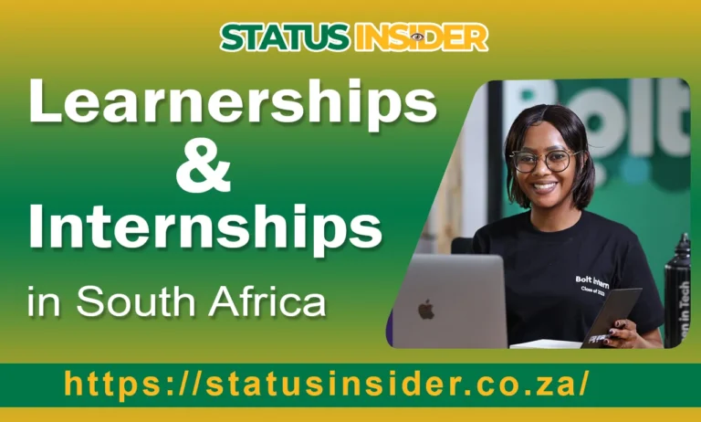 Learnerships And Internships in South Africa | Complete Guide