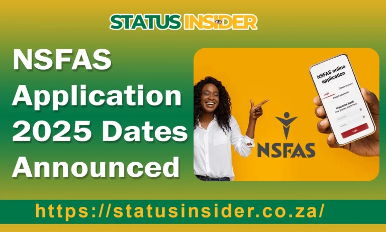 NSFAS Application 2025 Dates Announced