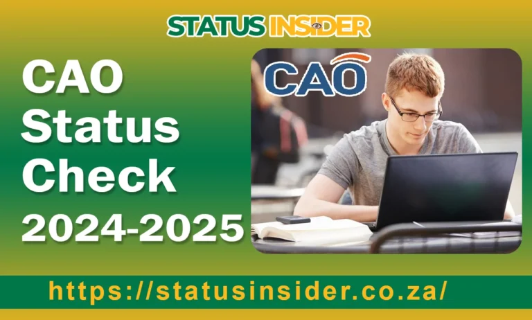 CAO Status Check 2024-2025 | CAO Application Status Check